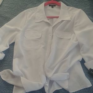 Notations Women XL 3/4 sleeve White